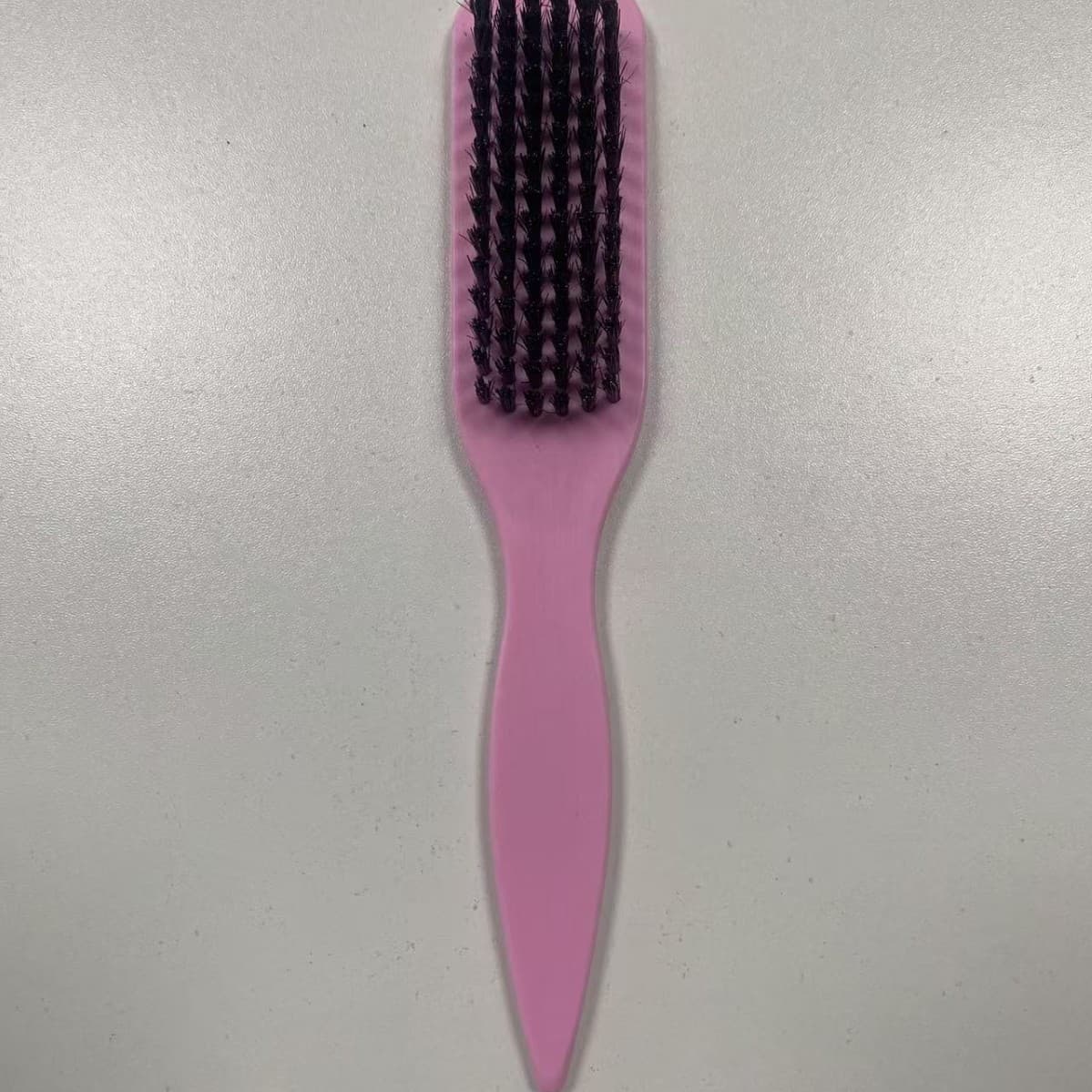 Cross-border plastic pointed tail beard brush men's pig bristle cleaning care beard brush smooth hair combing hairdressing brush ready stock