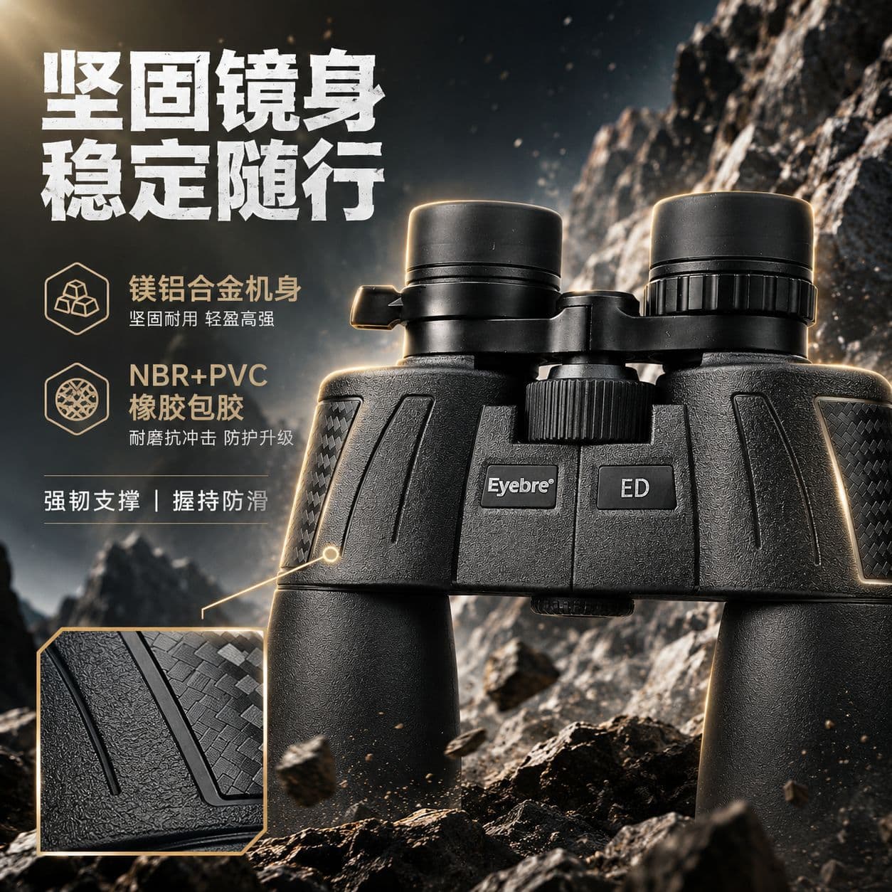 New Abery high-power high-definition optical range telescope 10-30X50 variable magnification telescope for outdoor travel