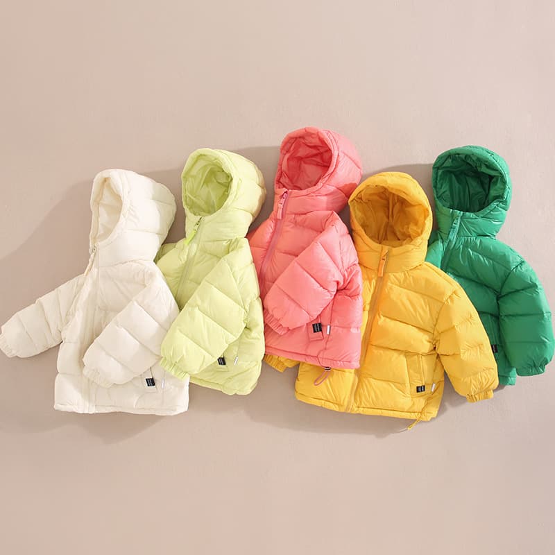 Children's Down Jacket Thickened Coat for Boys and Girls, Baby Autumn and Winter Wear, Warm Outerwear for Middle and Older Children