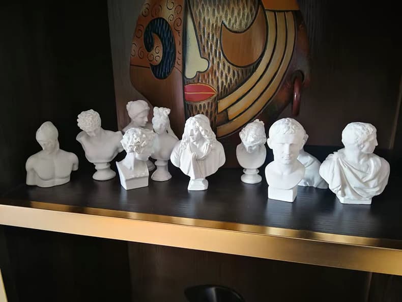 Resin Plaster Statue Sculpture Ornament Sketch Plaster Head Model David Venus Art Sculpture Sketch Image