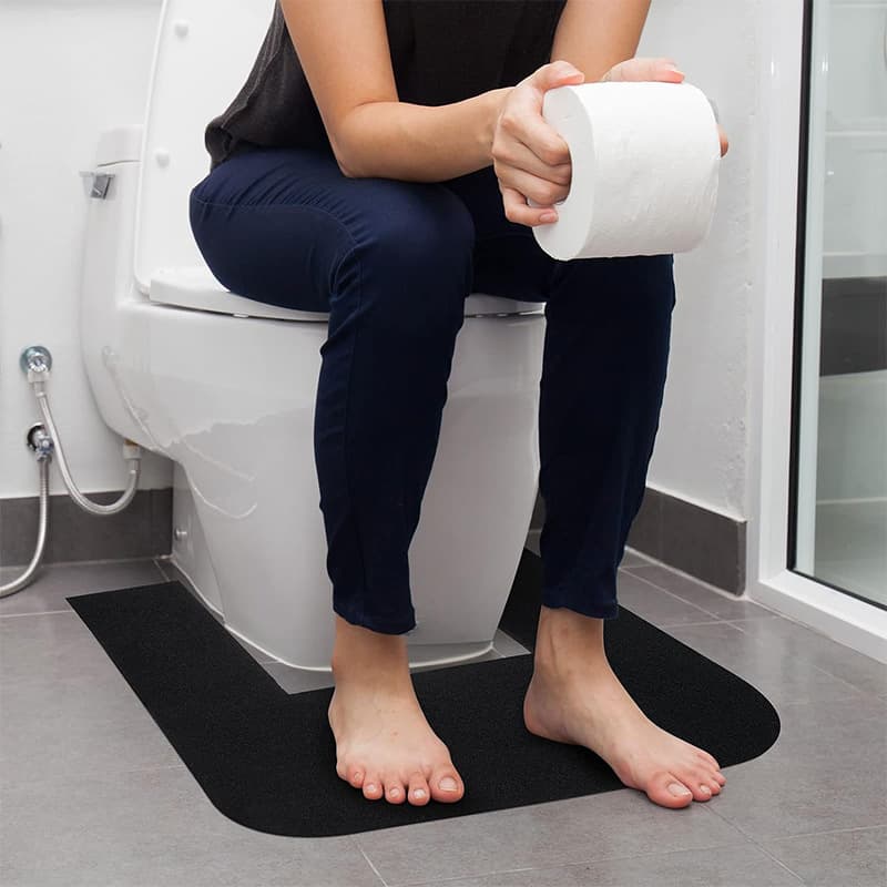 Cross-border Amazon U-shaped toilet floor mat urinal carpet mat toilet foot mat bathroom urine mat highly absorbent