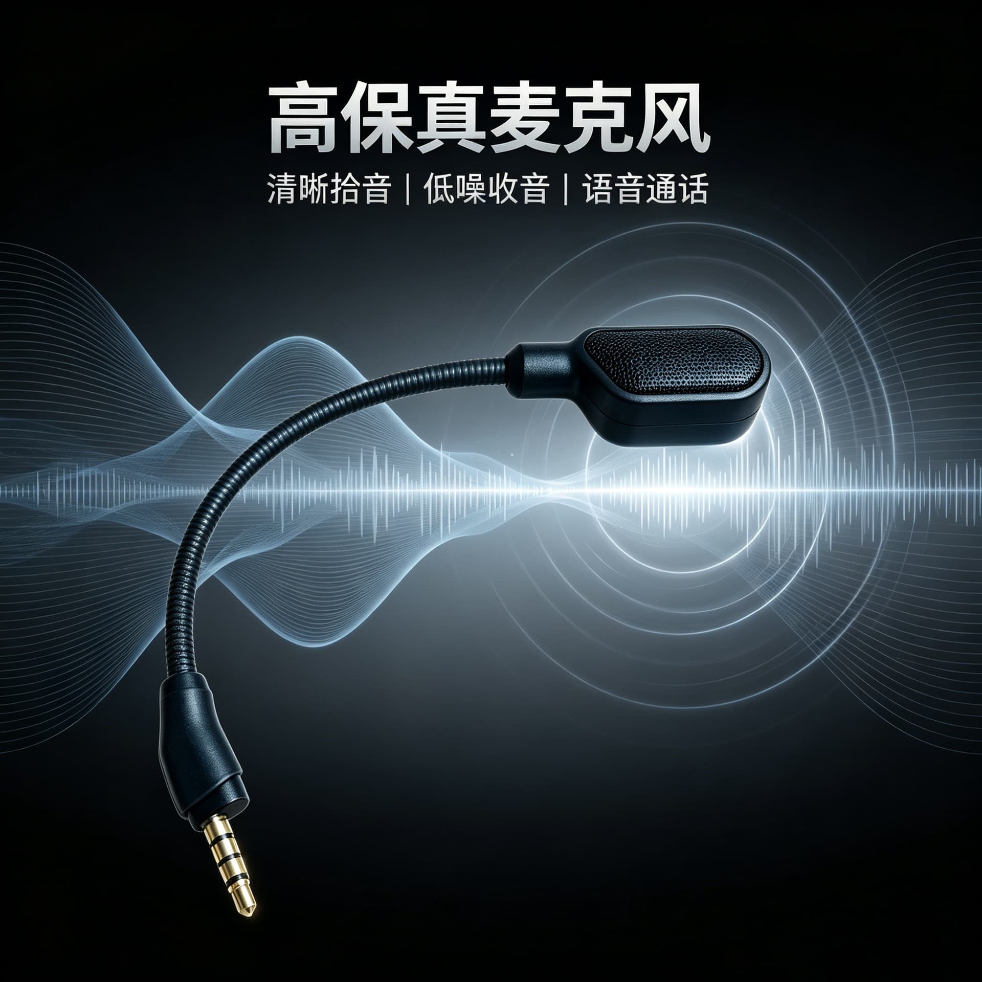 Compatible with Kingston HyperX Cloud Hurricane 3 Tomahawk Headset Microphone, Gaming E-sports Mic