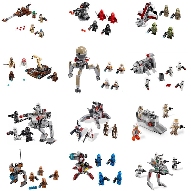 Compatible with Star Wars minifigures Stormclone series soldier pack battle suit foreign trade cross-border hot-selling spot