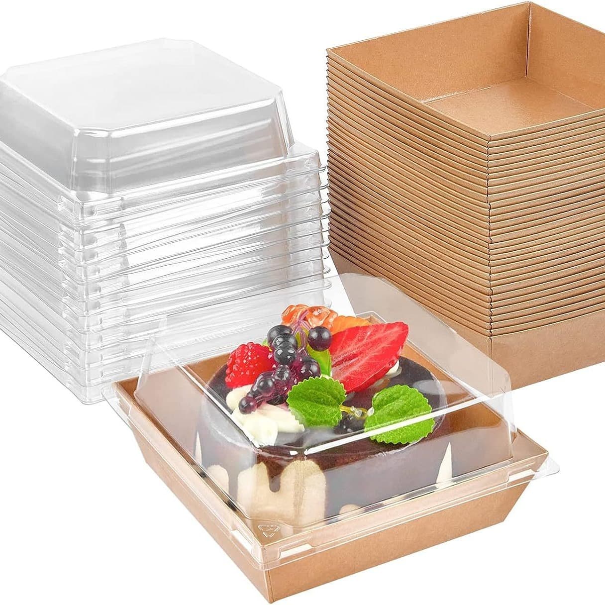 Sandwich packaging box rectangular top and bottom cover paper plastic box puff pastry cake box meat floss and scallop packaging box