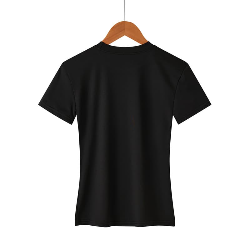 Yoga wear women's quick-drying tops tight-fitting short-sleeved running equipment gym sports T-shirt dark dark fashion
