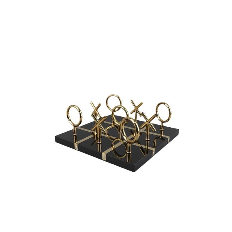 Modern Minimalist Cross XO Shape Nine-Grid Chessboard Ornament for Study, Living Room, Bedroom, Hotel Home Decor