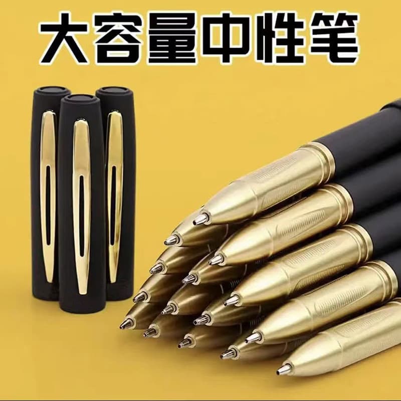 Jumbo Business Sign Pens, 0.7mm Black Office-Specific Pens, 1.0mm High Capacity Carbon Gel Pens, Smooth Writing