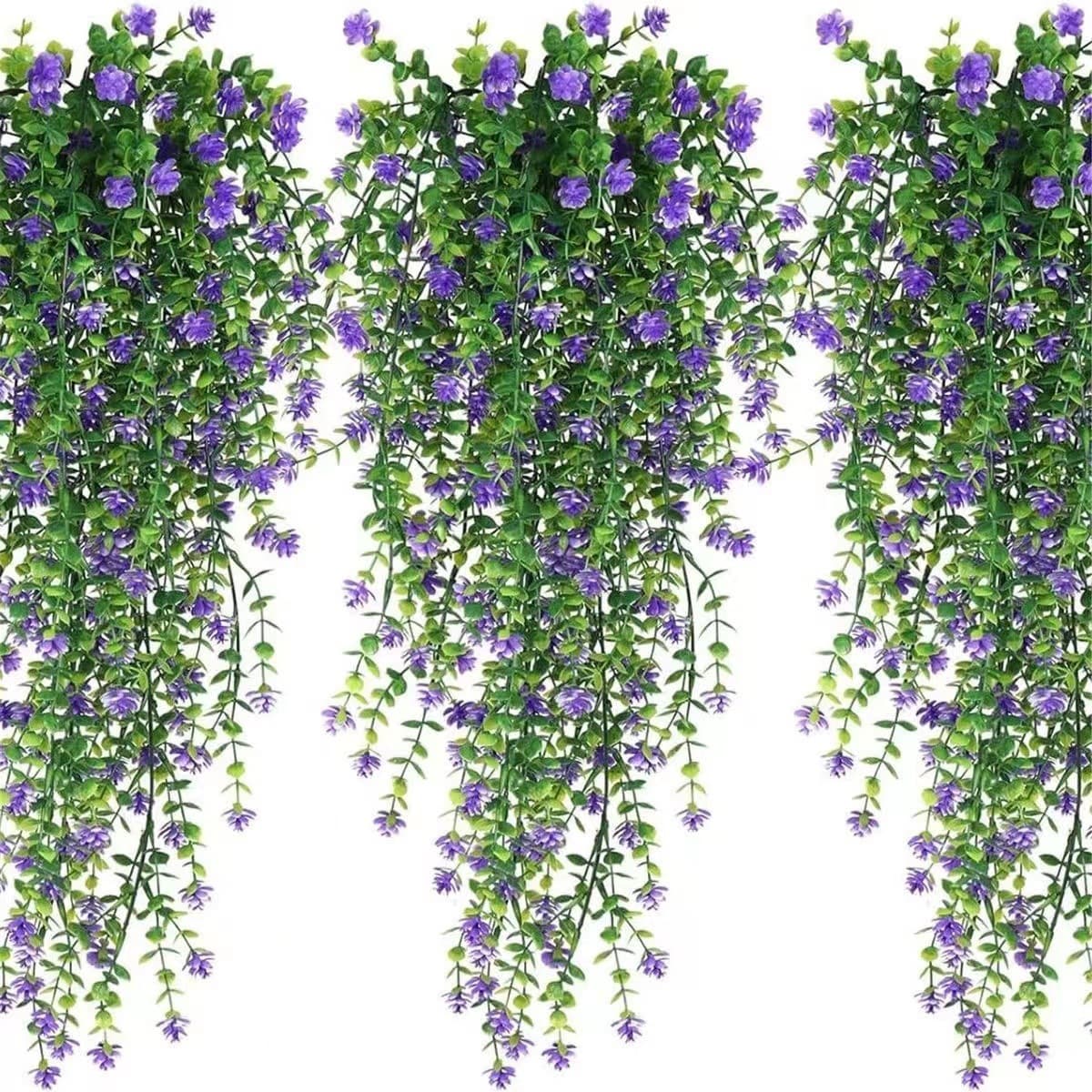 Cross-border Factory Artificial Eucalyptus & Camellia Wall Vines - 69-Eye Faux Flower Decor