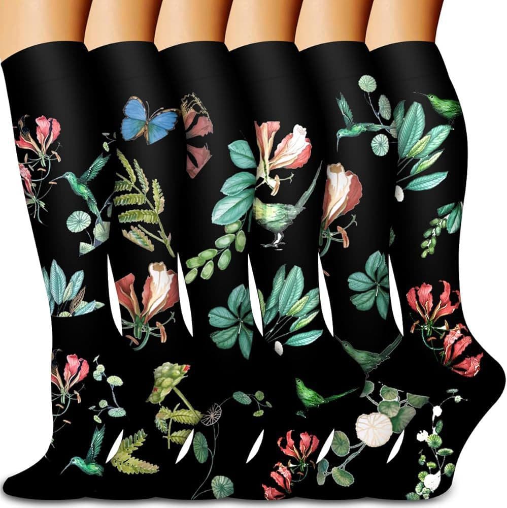 Cross-Border Compression Socks Combo Pack Calf Socks for Sports Cycling Running Shaping Long Compression Socks for Women In Stock