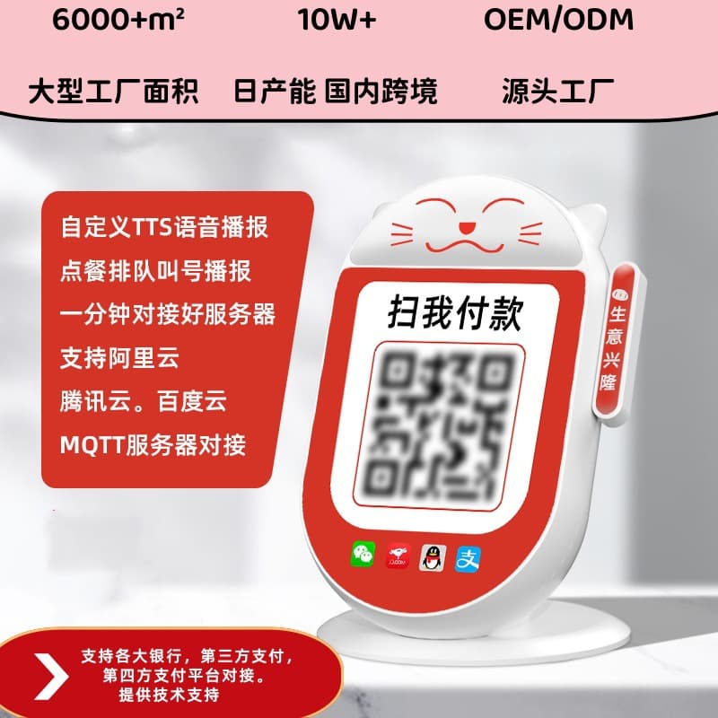 WiFi Cashier Speaker Cloud Speaker Money Collection Supports Secondary Development TTS Custom Broadcaster 4G Audio