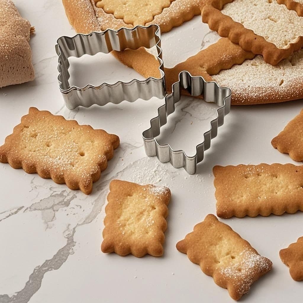 3-piece set of wavy cookie cutters, pastry cutters, cookie cutters, baking tools, 430 e-commerce