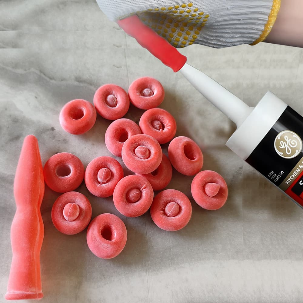 Caulk Sealer Nozzle Sealing Cap Caulk Sleeve Latex Tip CaulkCap Glue Nozzle Leak-Proof Protective Cover