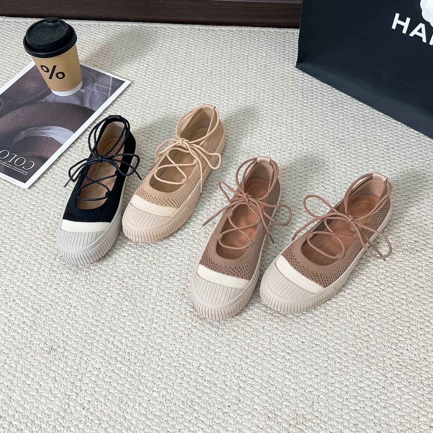 2026 New Chanel Style Fisherman Shoes Thick Sole Flats Women Round Toe Woven Shoes Versatile Loafers Spring Summer Thin Style