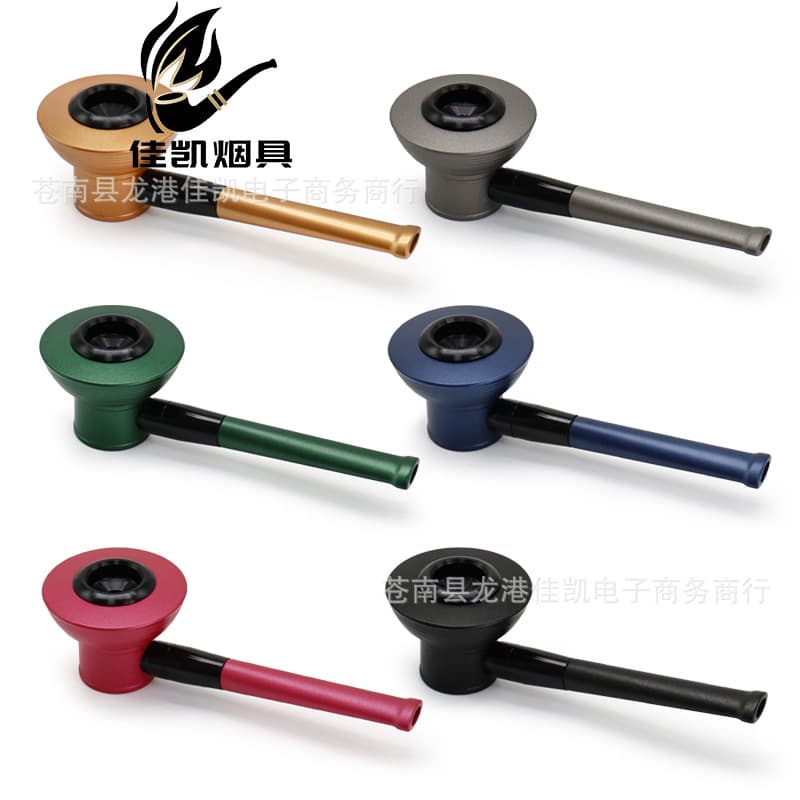 Cross-border Creative New Bakelite Tobacco Pipe Detachable Portable Easy-to-Clean Resin Pipe Smoking Set Factory Wholesale