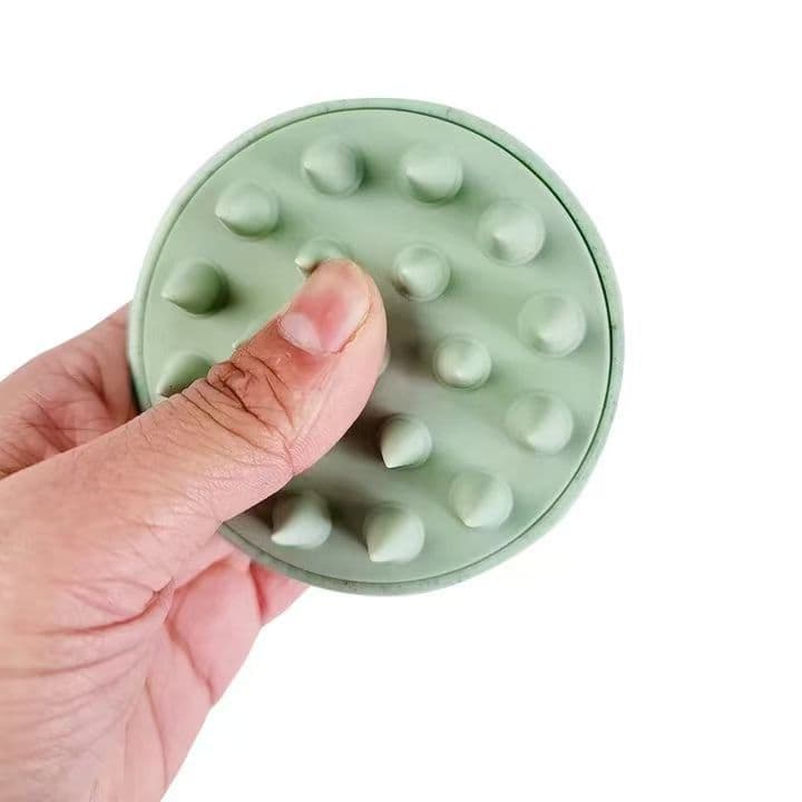 Cross-border Wheat Straw Silicone Shampoo Brush Anti-static Home Scalp Cleaning Anti-itch Hair Washing Comb Head Massage Brush