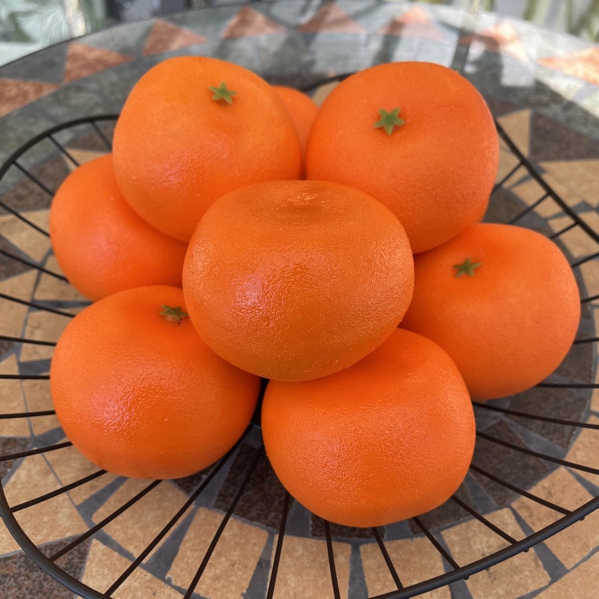 Cross-border foreign trade simulation fruit orange fake orange flat orange model home display store decoration props vegetables