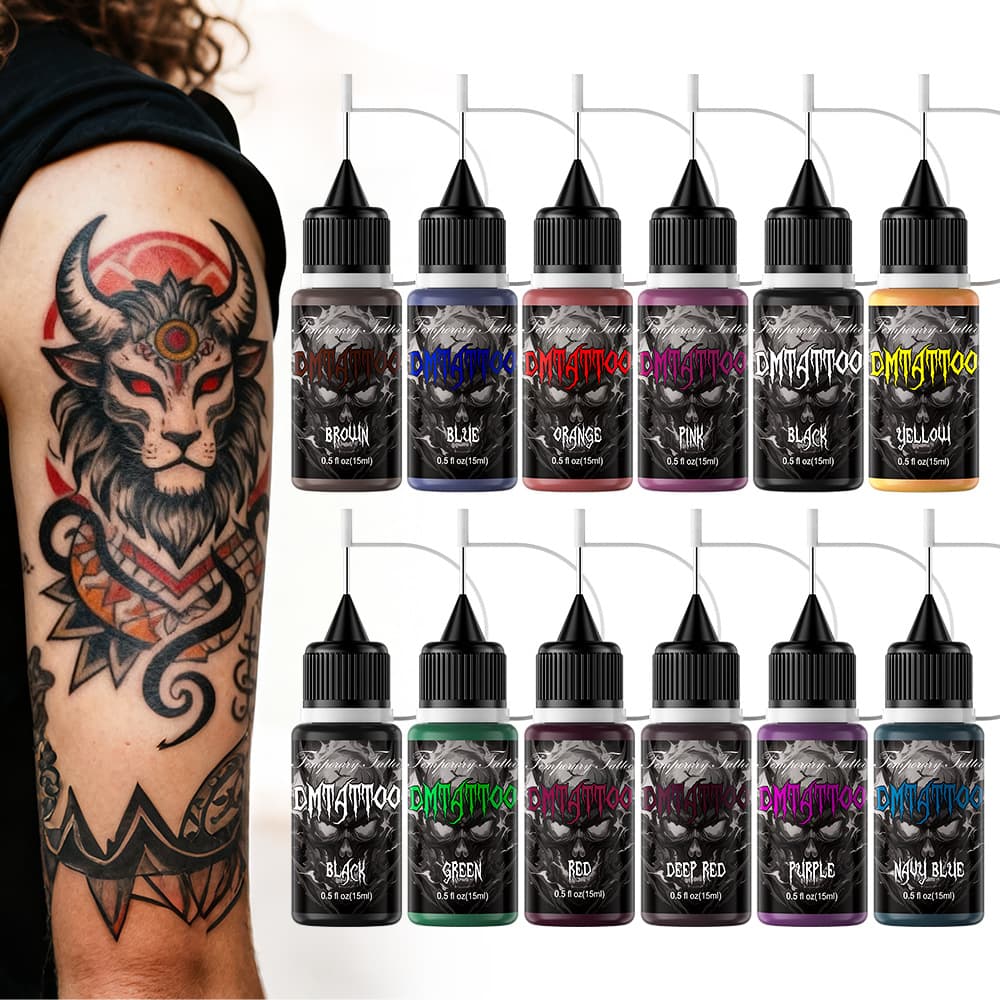 Haina Hand-Painted Juice Paste Set Gift Box Natural Herbal Hand-Painted Paste Long-Lasting Waterproof Temporary Design