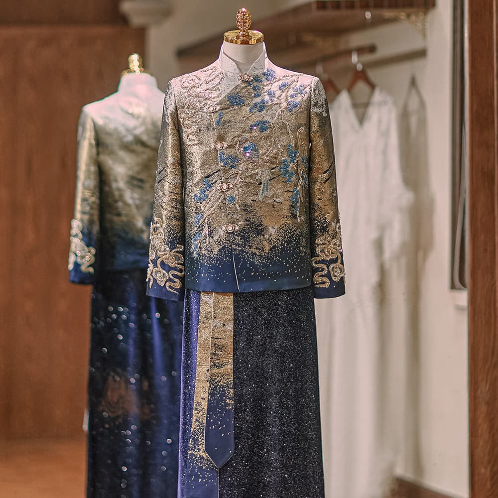 Men's Xiuhe Suit Premium New Chinese Style Wedding Groom Ceremony Attire 2025 New Model Groom's Pickup Outfit Tang Suit
