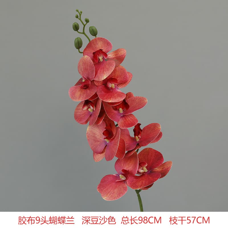 Premium Lifelike Phalaenopsis Artificial Flowers Fake Orchids for Wedding Decoration Home Decor