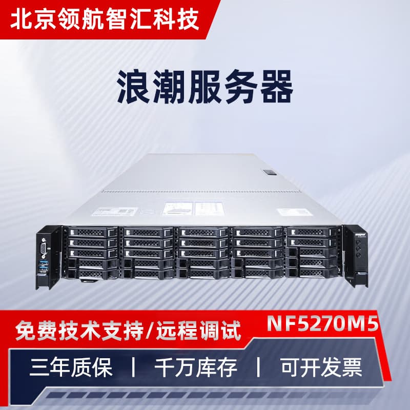 For Inspur Server NF5270M5 Rackmount 2U Dual Intel Xeon GPU Deep Learning Virtualization