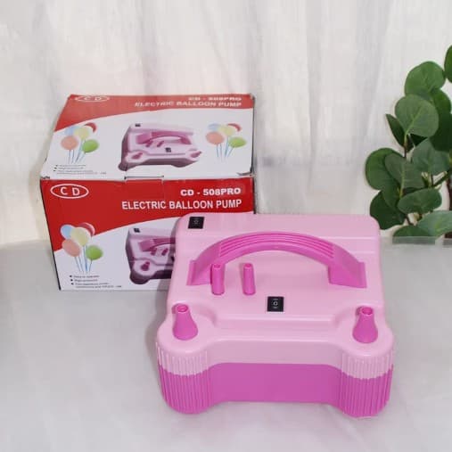 Factory Supply 508 Round Balloon Inflator Portable Dual-Hole Double-Layer Bubble Balloon Electric Air Pump