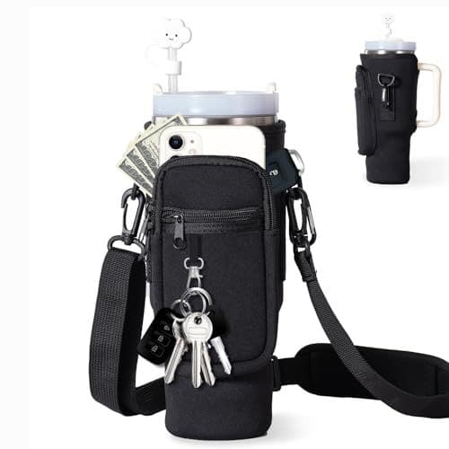 Dive Material Ice King Cup Holder 40OZ Stanley Water Bottle Bag Insulated Mug Cover Car Handle Accessories Home Goods