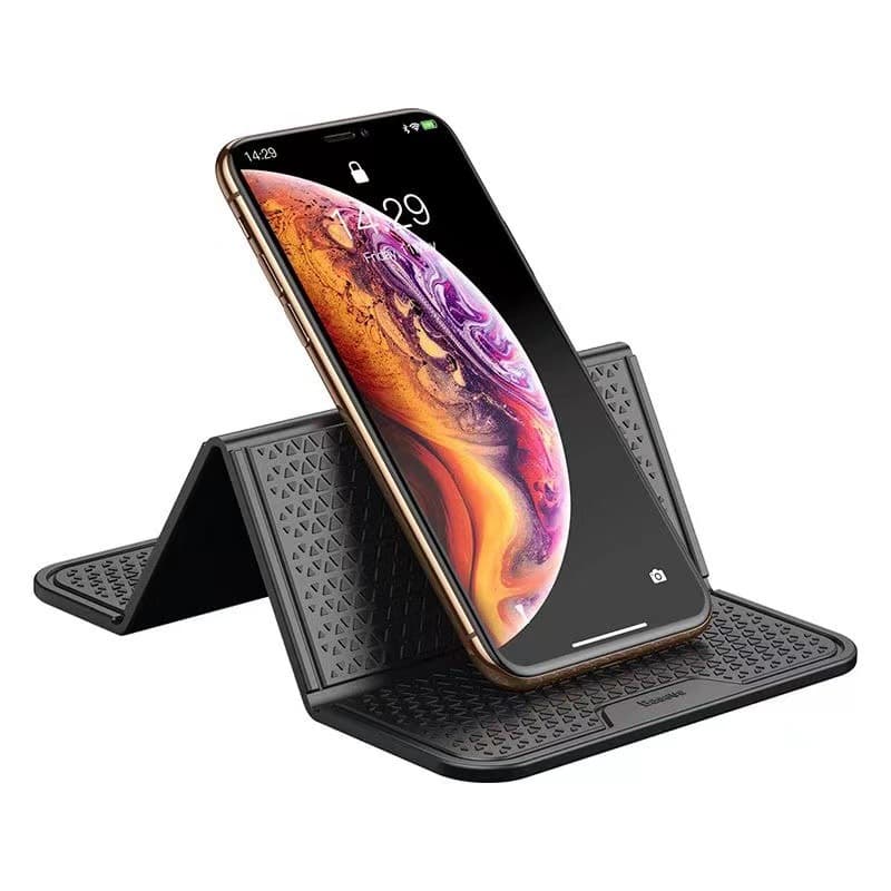 Multifunctional Car Dashboard Anti-Slip Mat Creative Foldable Phone Holder High Temperature Resistant Car Center Console Pad