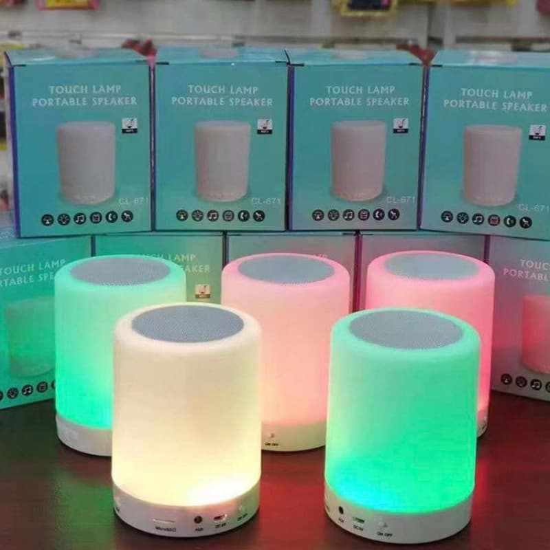 Creative Tap Light Bluetooth Speaker Ambient Light High-Quality Charging Subwoofer Home Office Gift