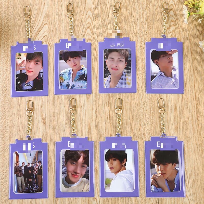 BTS DICON 101 Card Holder Keychain - Each Holder Includes 4 Personal DICON 101 Cards