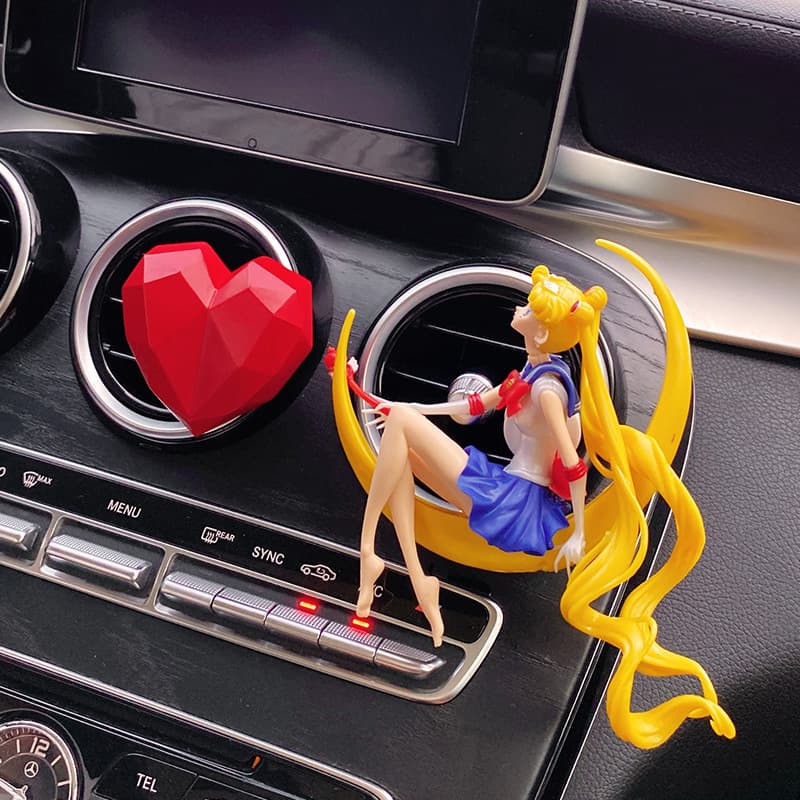 Clearance Car Perfume Air Vent Clip Creative Cute Girl Car Decorative Aromatherapy Clip Light Fragrance Beautiful Interior for Women