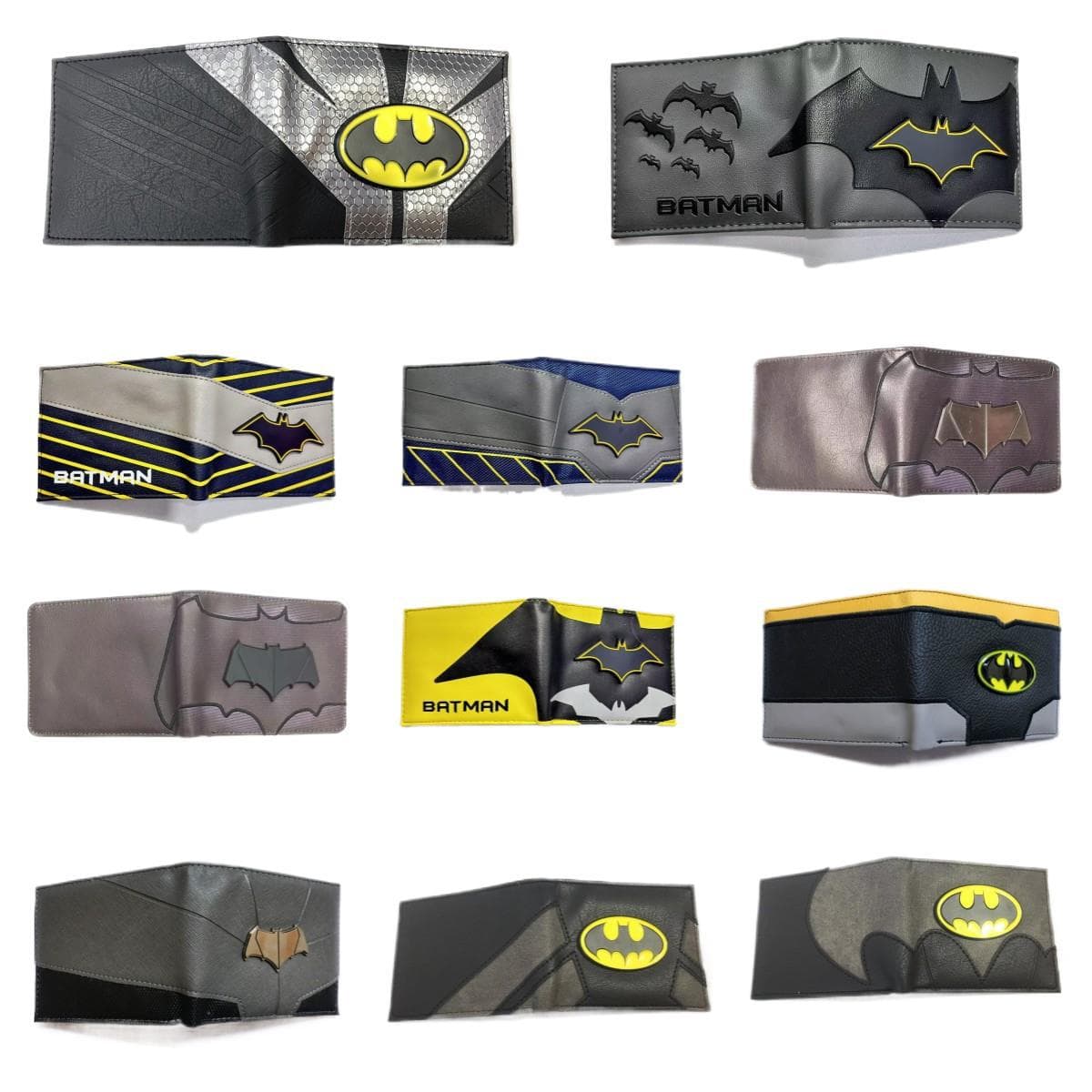 Comic hero peripherals Justice League Batman Batman logo PU metal student coin purse wallet
