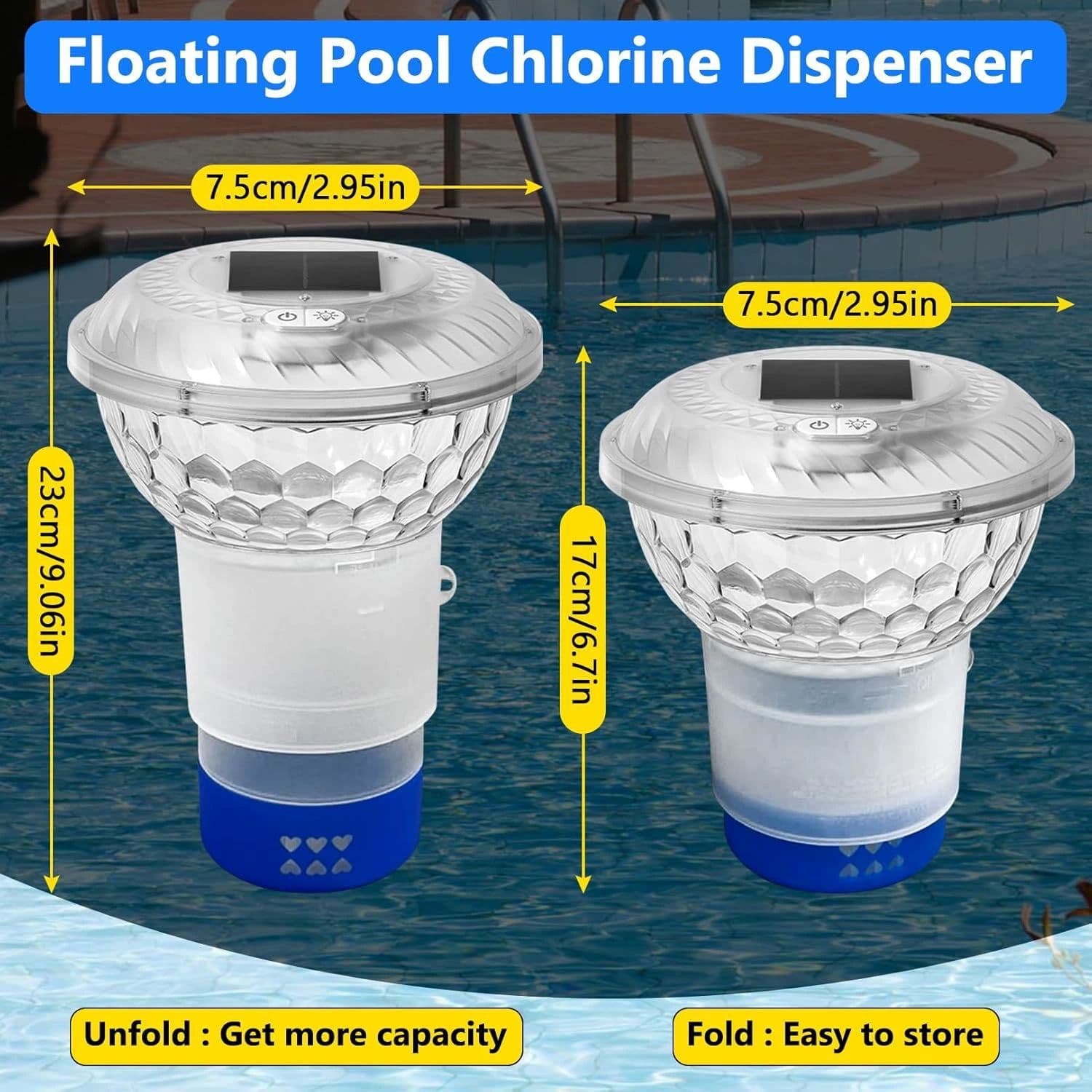 2025 New Creative RGB Colorful Remote Control Projector Light Water Floating Night Light Outdoor Solar Pool Light