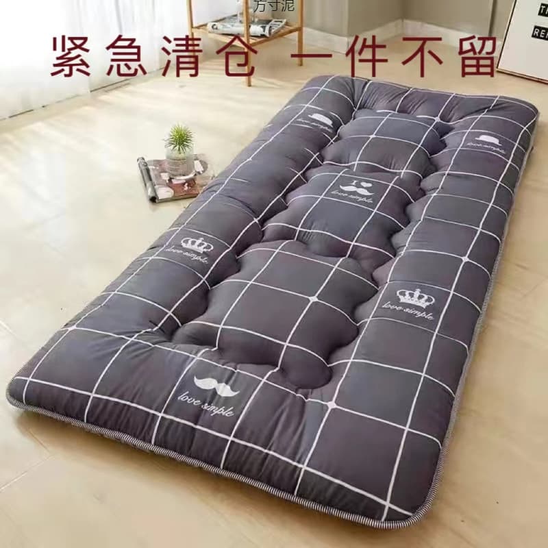 Thickened Mattress for Student Dorm Bunk Bed Underlay, Sleeping Pad, Home Rental Soft Foldable Single