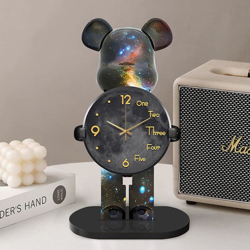 Trendy Violin Table Clock Creative Living Room Dining Room Decoration Study Bedroom Home Modern Simple Silent