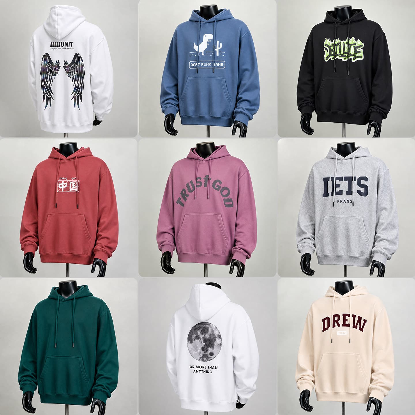 Korean Style Trendy Letter Print Hooded Fleece Sweatshirt Men Autumn Versatile Lazy Style Loose Drop Shoulder Casual Jacket