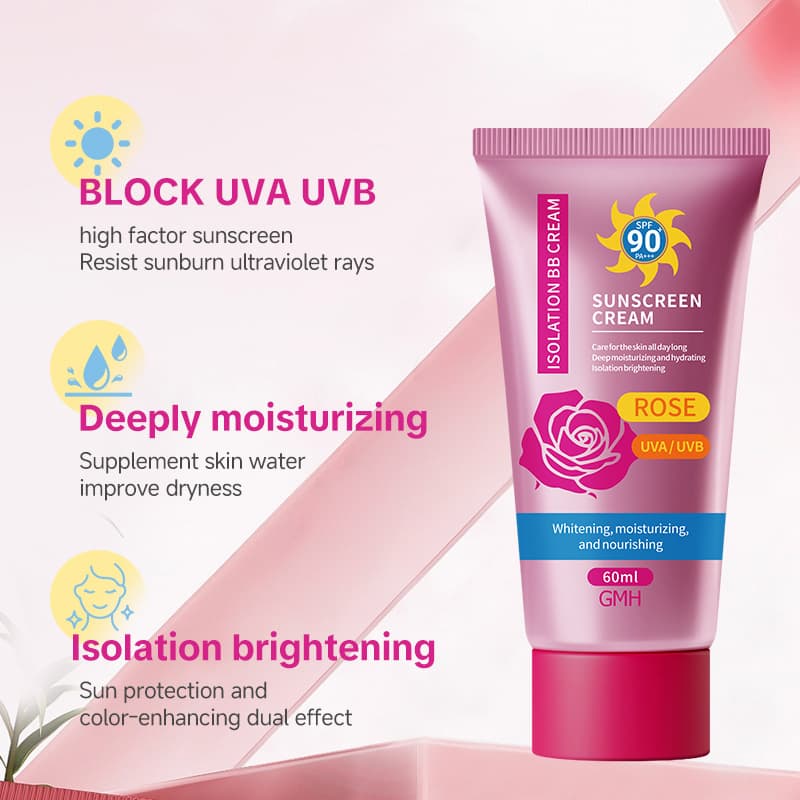Rose Multi-Repair BB Cream with Sunscreen for Cross-Border Trade, Factory Direct