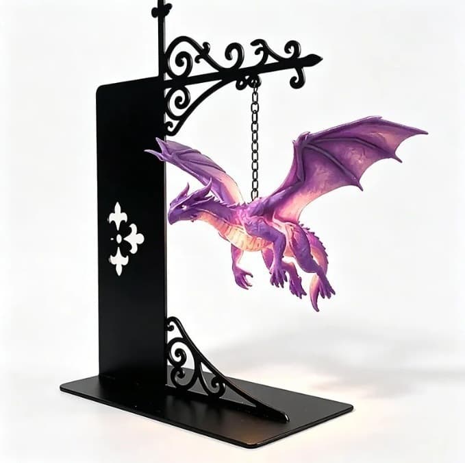 Cross-border Amazon Novelty Portable Dragon Bookshelf Lamp