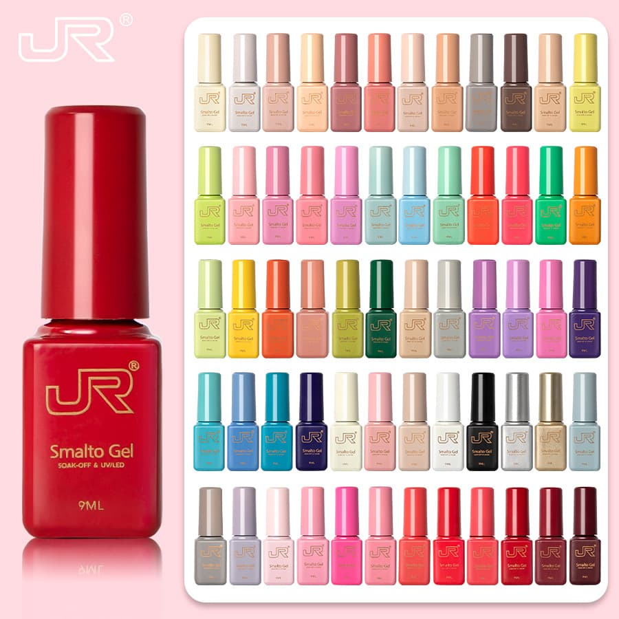 Jr's New Multi-Color Nail Polish Gel Square Bottle Solid Color Long-Lasting Color Gel Nail Salon Special Set Wholesale Complete Set