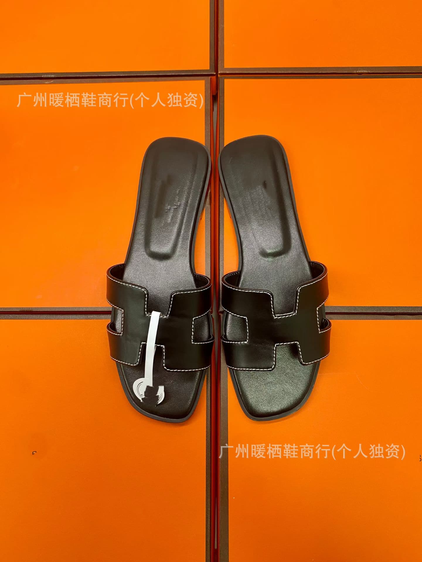 Premium Quality! H Classic Genuine Leather Slippers Women's 26 Summer New Style Outdoor Versatile Comfortable Slip-on Casual Sandals