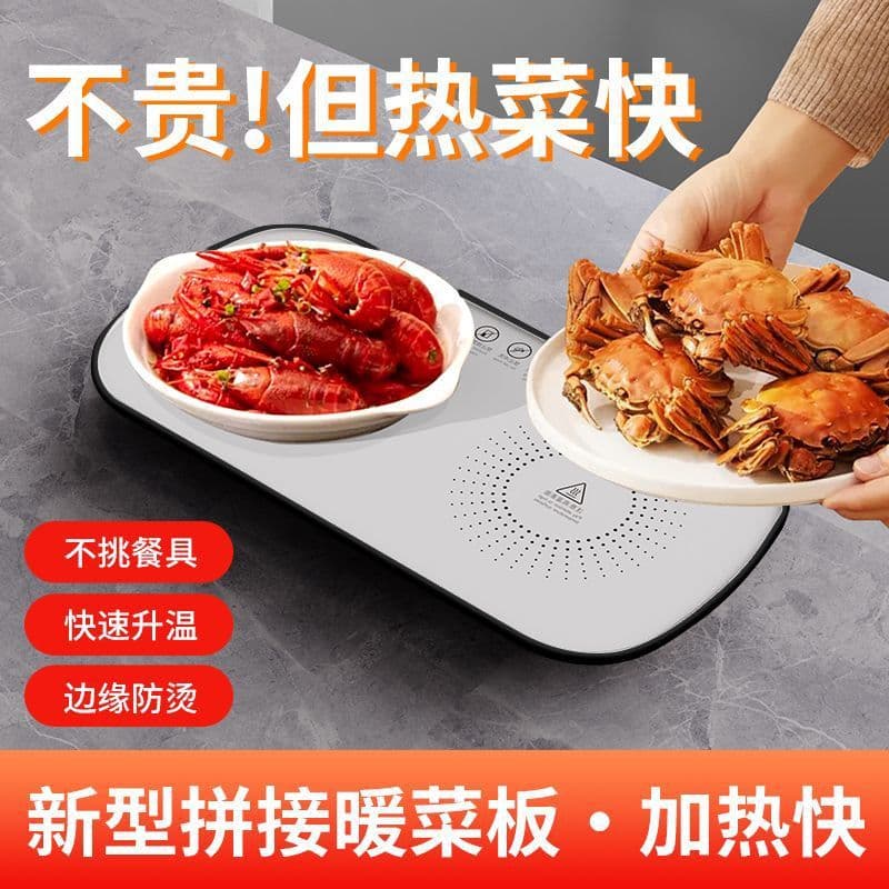 Constant Temperature Warming Tray, Multi-functional Hot Food and Milk Warmer, Smart Heating Insulation Board for Office and Dormitory