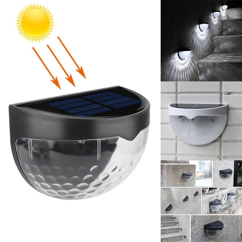 Solar wall light outdoor waterproof courtyard landscape light garden night light step light wall decoration atmosphere light
