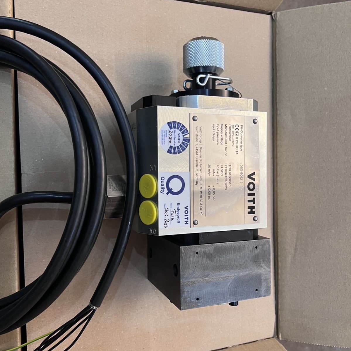 VOITH Voith three-position four-way electro-hydraulic converter DSG-B07212 DSG-B07113 for power plants