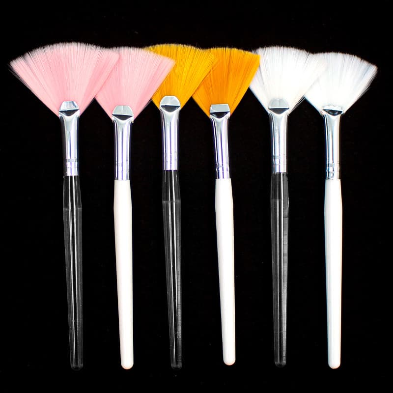 Beauty Mask Brush Fan-Shaped Essential Oil Brush Fan Brush Varnish Original Liquid Brush Beauty Tool Long Makeup Brush Modification Brush