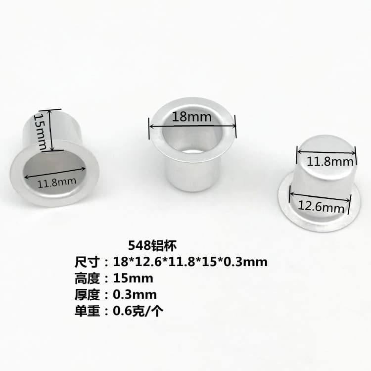 White Aluminum Cup Metal Candle Holder Flat Edge Table Decor Candlelight Ornament Christmas Candle Base Artistic Crafts