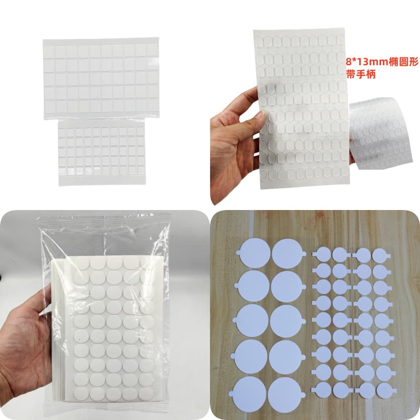 Pop Mart Figure Foot Stickers, Blind Box DIY Model Non-Fall Glue, Transparent Double-Sided Invisible Dot Adhesive