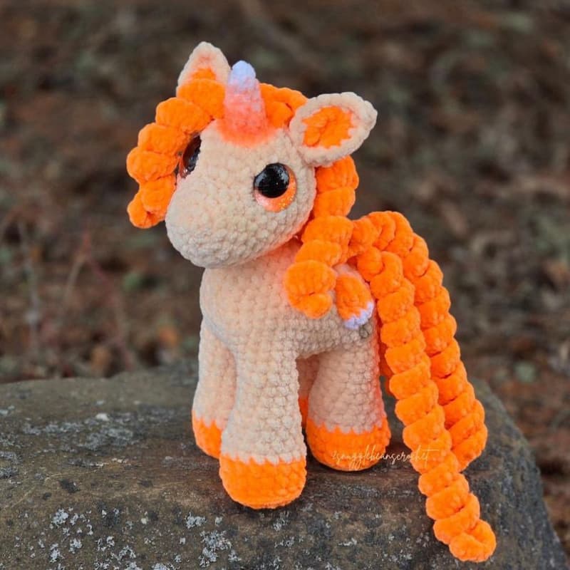 Cross-border Willow The Unicorn crochet pattern Unicorn knitted plush toy