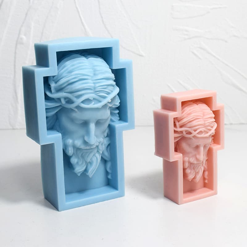 New and Good Aromatherapy Candle Silicone Mold DIY Sculpture Face Head Plaster Resin Ornament Epoxy Resin