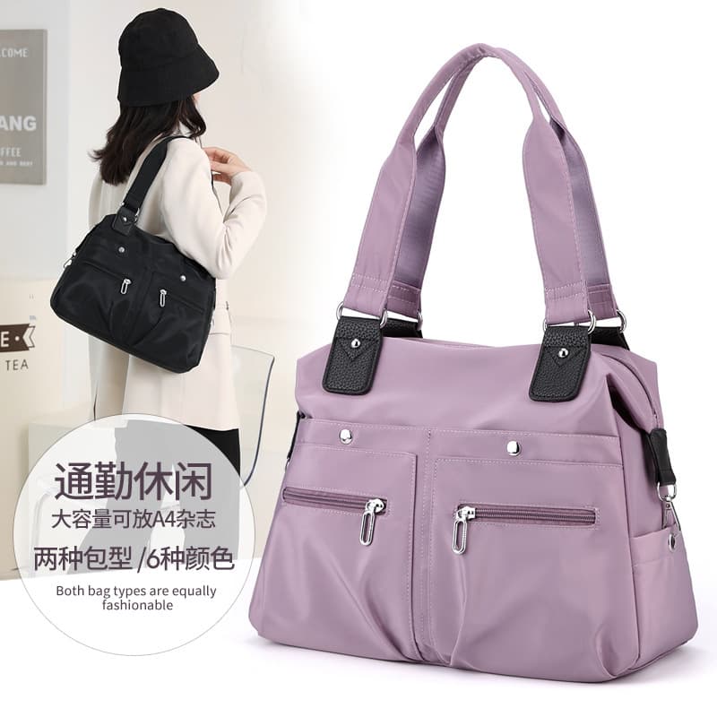 Lightweight 2023 new style women's high-end work tote bag large capacity commuter shoulder canvas bag fashionable large bag