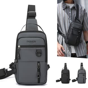 Premium Outdoor Chest Bag Crossbody Sling Bag for Men Tactical Commuter Bag Casual Sports Backpack Men's Shoulder Bag