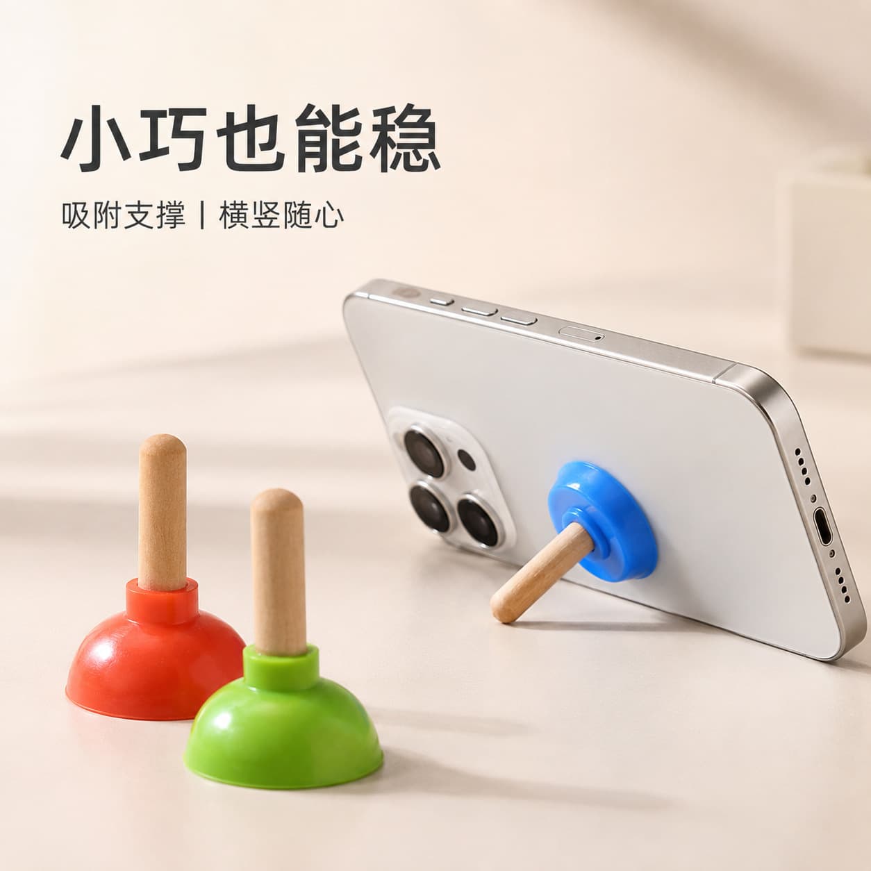 New creative silicone toilet plug mobile phone holder desktop portable mobile phone tablet universal lazy man chasing drama god